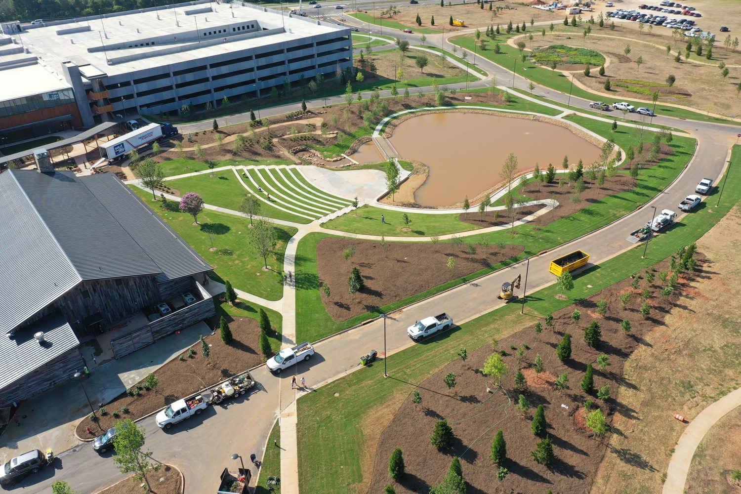 Bandwidth HQ aerials of the headquarters' campus. 